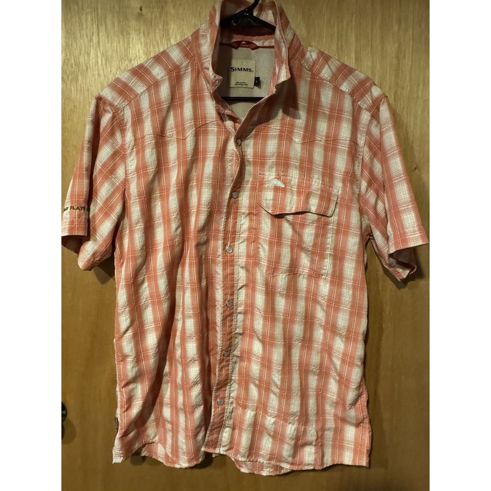 Simms Short Sleeve Medium Fishing Shirt
